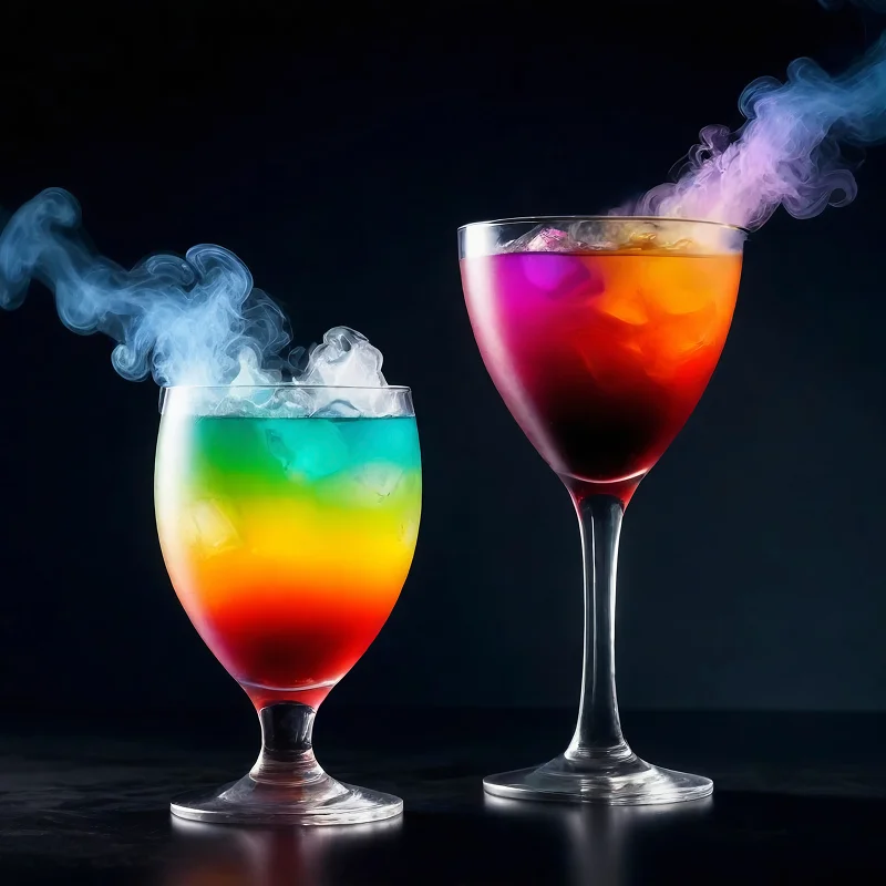 Blue Velvet Martini cocktail with a lime garnish